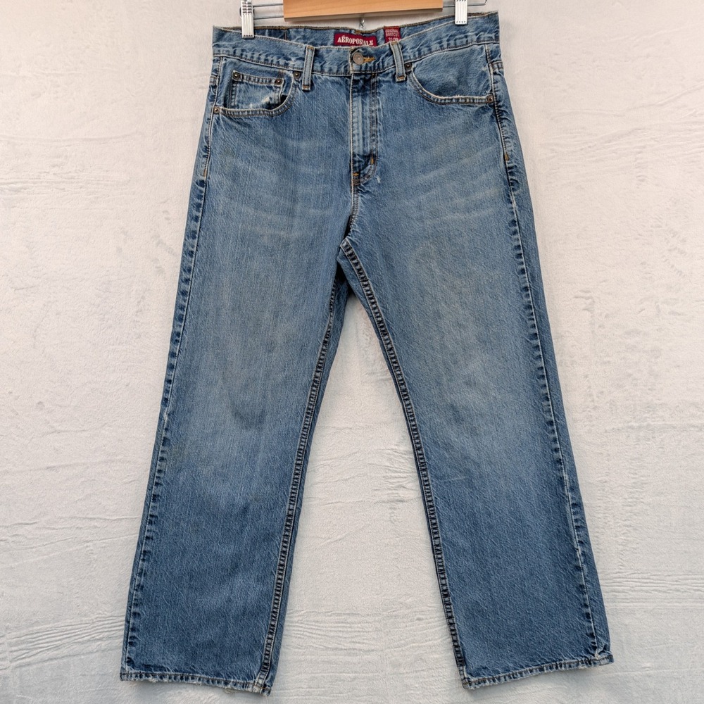 VTG Aeropostale Jeans Men's 32x30 Blue Original Bootcut Denim Skater Grunge Y2K